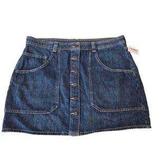 NWT Old Navy Denim Utility Mini Skirt 16